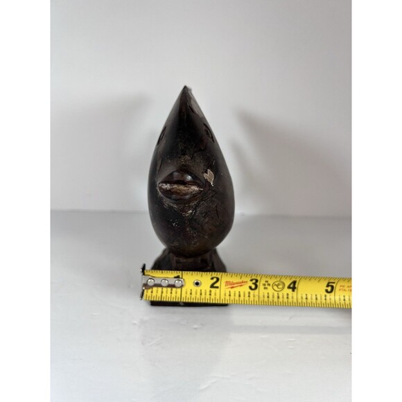 Angel Fish Wood Sculpture Rustic Style Fisherman Gift Folk Art Hand Carved 7.5” - Picture 11 of 11